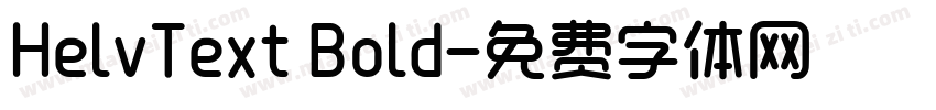 HelvText Bold字体转换